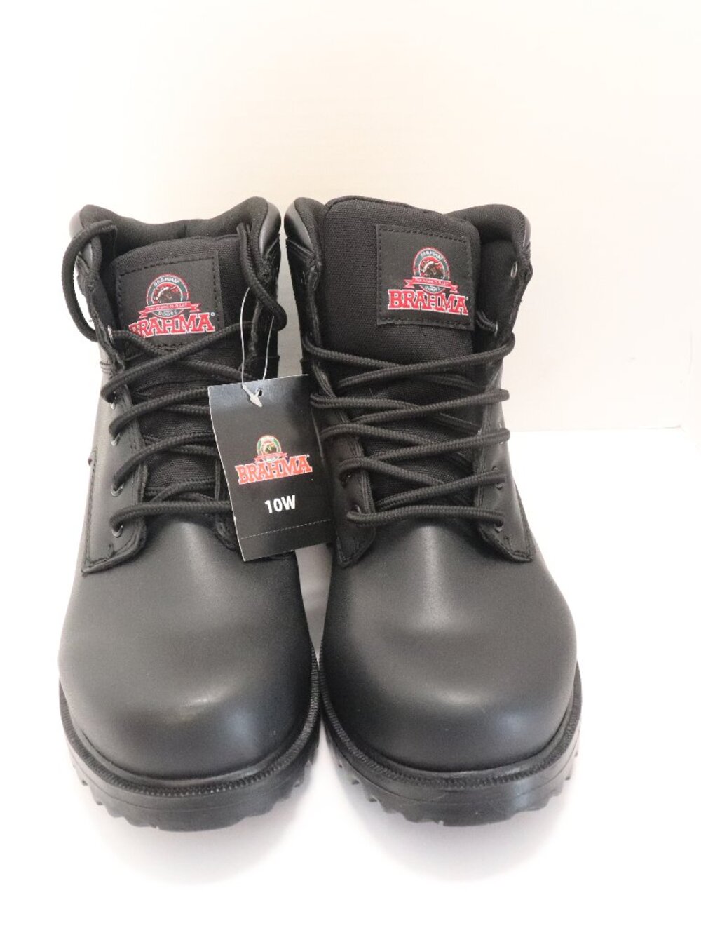Brahma Men's Escotti Black Work Boots Size 10 NWT and in Box